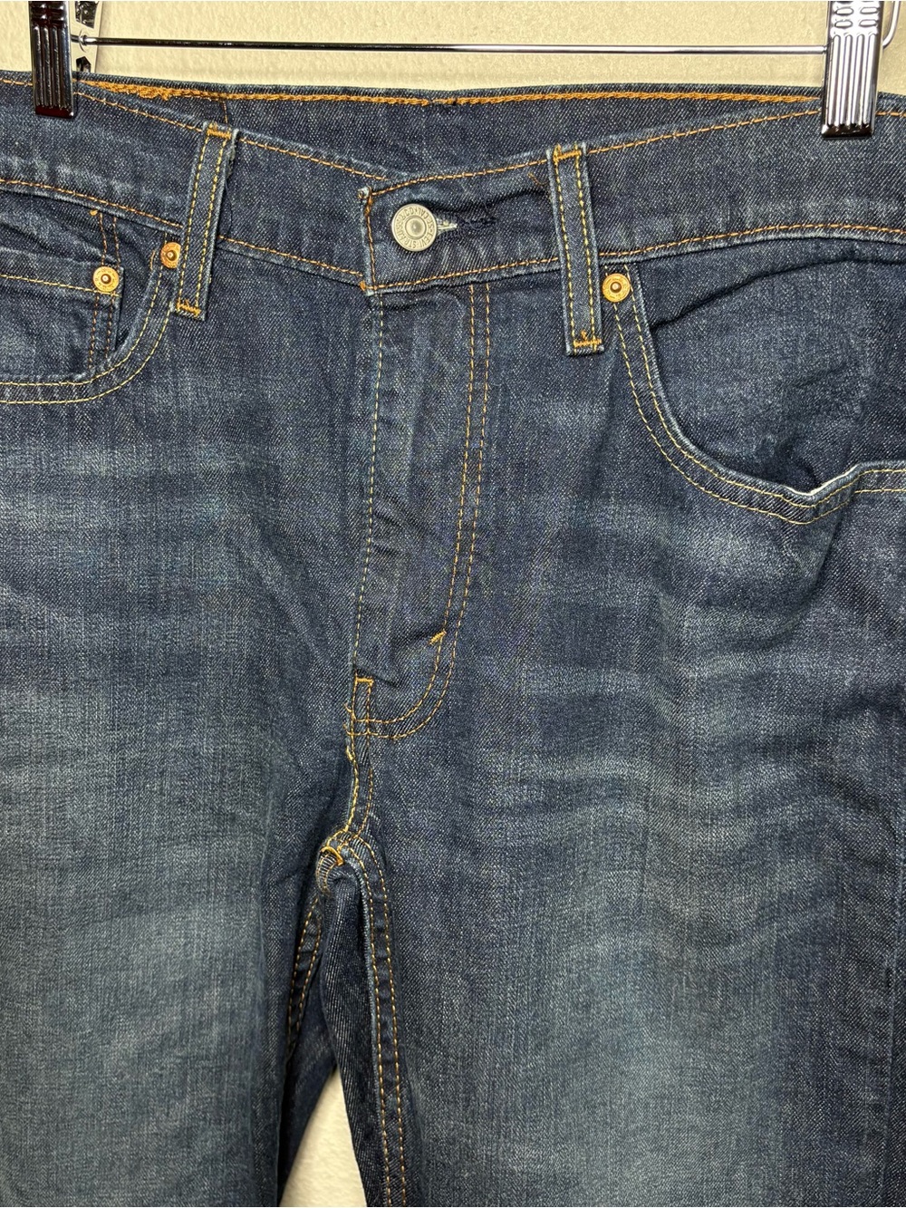 Levis 527 Low Boot Cut Jeans Mens 32x32 Dark Denim Pants Excellent Condition - Picture 5 of 6